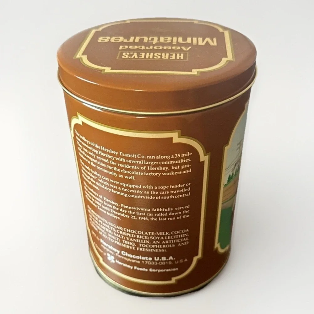 Vintage 1992 Hershey's Hometown Series Collectors Tin #8 Chocolate Town Trolleys